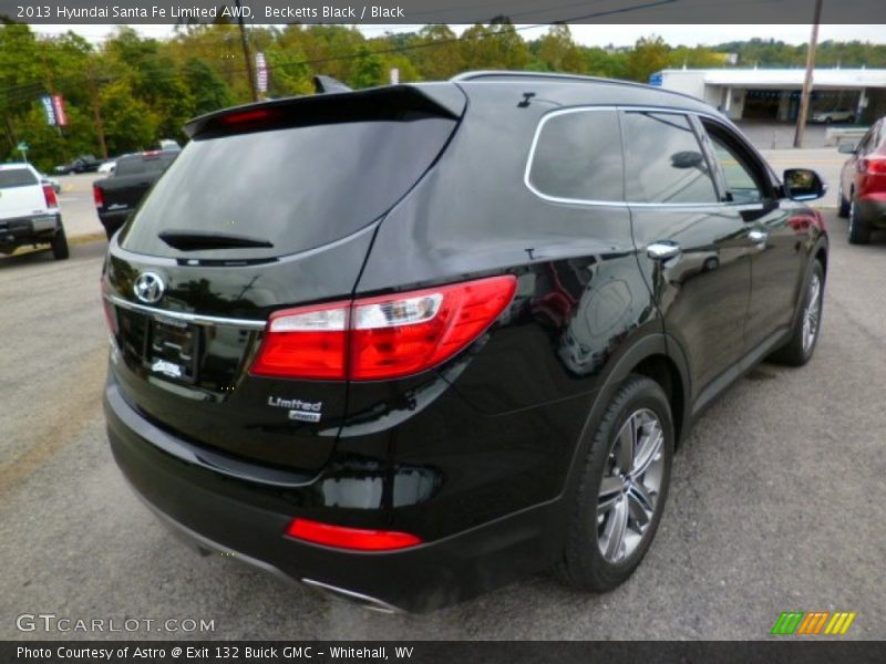 Becketts Black / Black 2013 Hyundai Santa Fe Limited AWD
