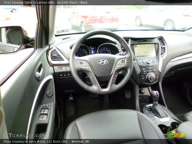 Becketts Black / Black 2013 Hyundai Santa Fe Limited AWD