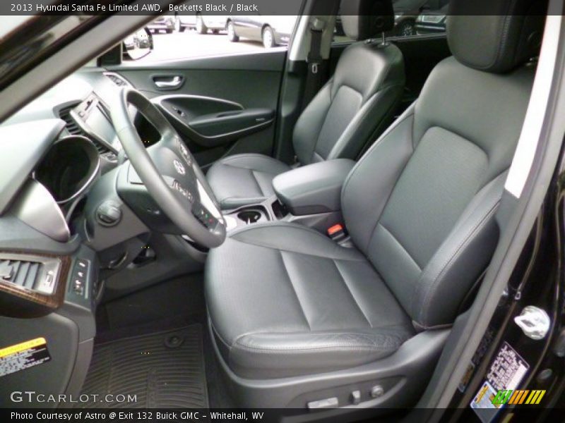 Becketts Black / Black 2013 Hyundai Santa Fe Limited AWD