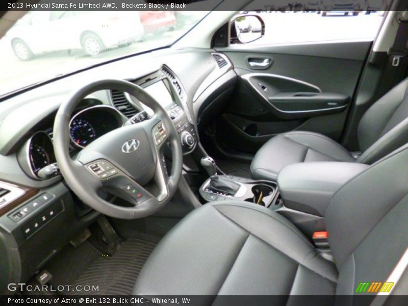 Becketts Black / Black 2013 Hyundai Santa Fe Limited AWD