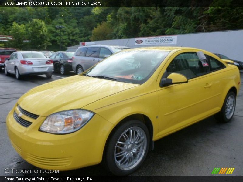 Rally Yellow / Ebony 2009 Chevrolet Cobalt LT Coupe