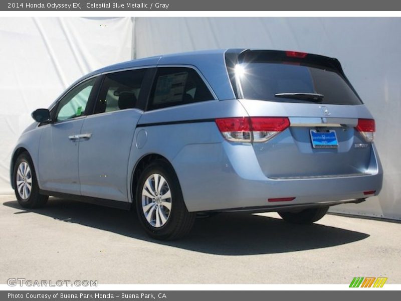 Celestial Blue Metallic / Gray 2014 Honda Odyssey EX