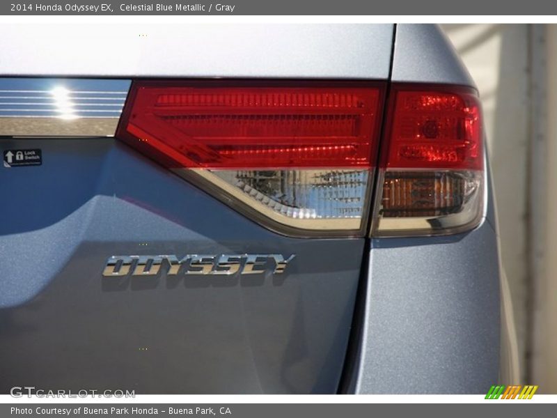 Celestial Blue Metallic / Gray 2014 Honda Odyssey EX