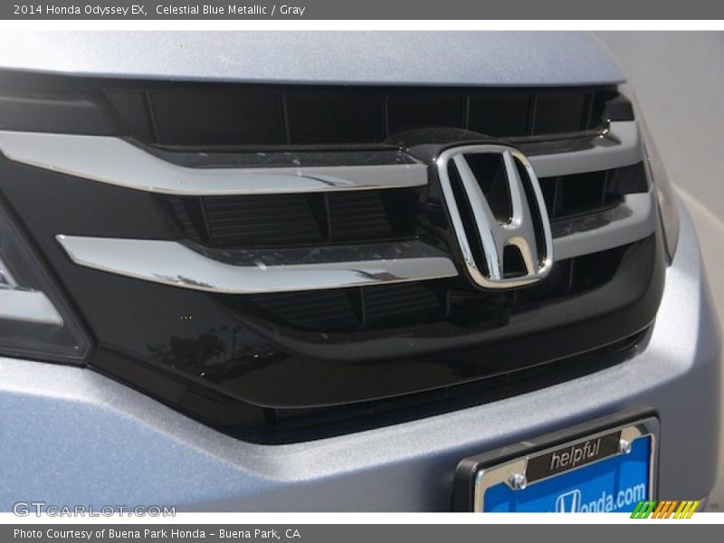 Celestial Blue Metallic / Gray 2014 Honda Odyssey EX