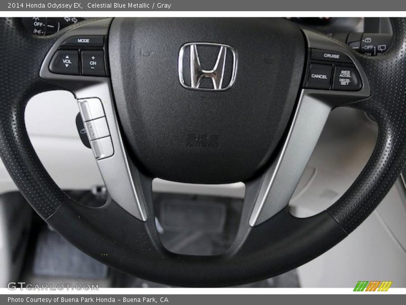Celestial Blue Metallic / Gray 2014 Honda Odyssey EX