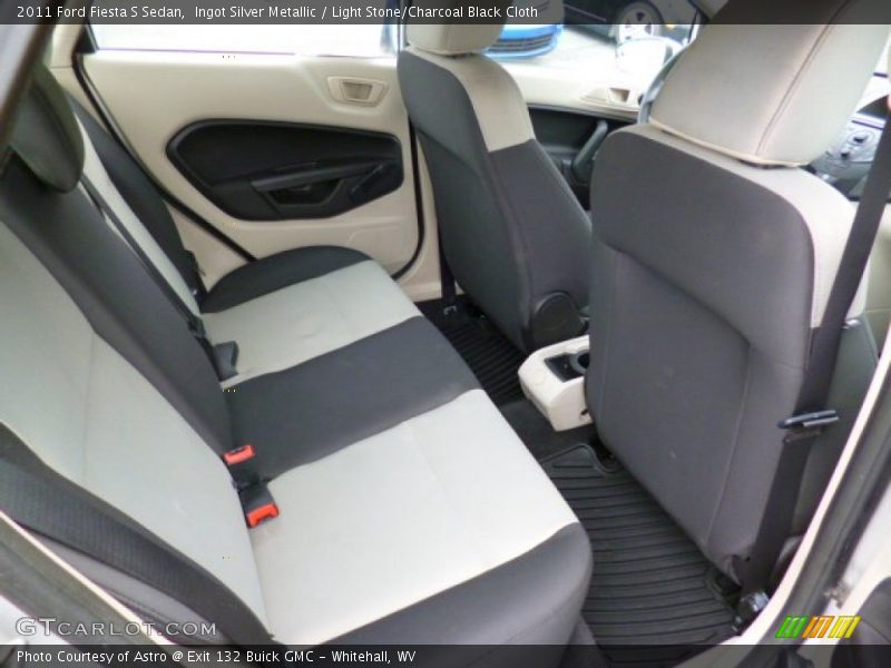 Ingot Silver Metallic / Light Stone/Charcoal Black Cloth 2011 Ford Fiesta S Sedan