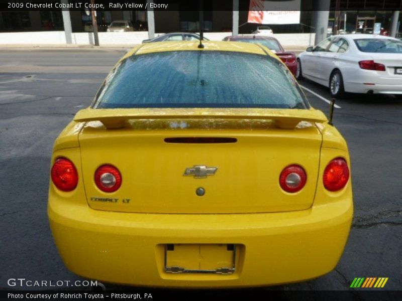 Rally Yellow / Ebony 2009 Chevrolet Cobalt LT Coupe