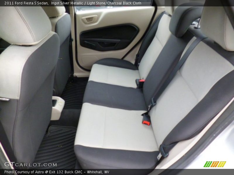 Ingot Silver Metallic / Light Stone/Charcoal Black Cloth 2011 Ford Fiesta S Sedan