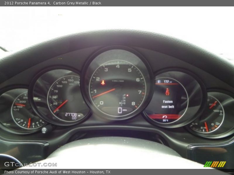 Carbon Grey Metallic / Black 2012 Porsche Panamera 4