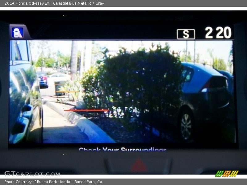 Celestial Blue Metallic / Gray 2014 Honda Odyssey EX