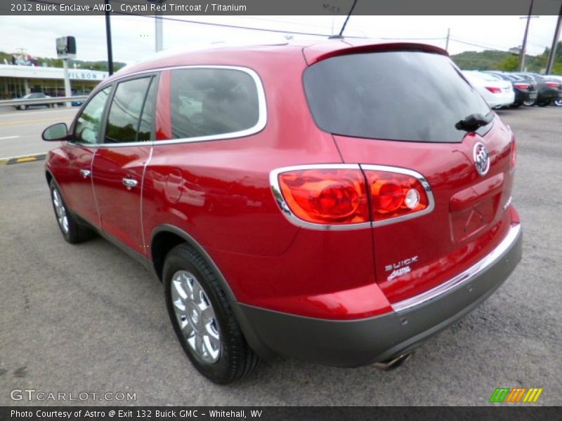 Crystal Red Tintcoat / Titanium 2012 Buick Enclave AWD