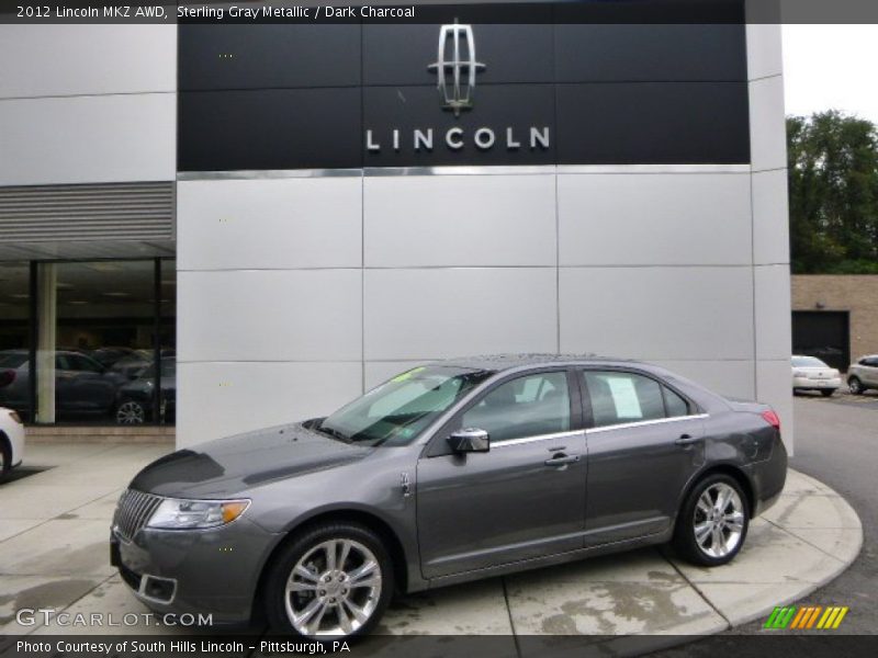 Sterling Gray Metallic / Dark Charcoal 2012 Lincoln MKZ AWD