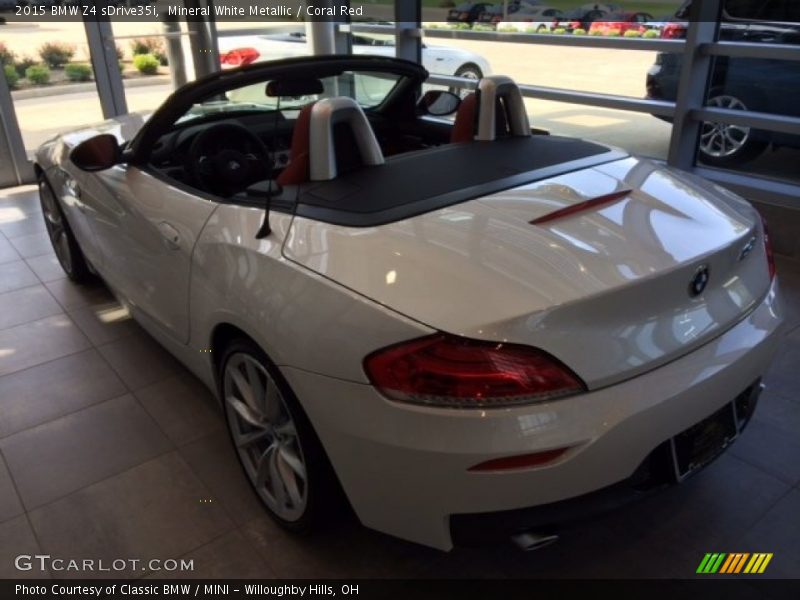 Mineral White Metallic / Coral Red 2015 BMW Z4 sDrive35i