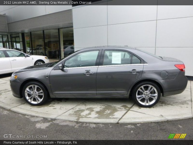 Sterling Gray Metallic / Dark Charcoal 2012 Lincoln MKZ AWD