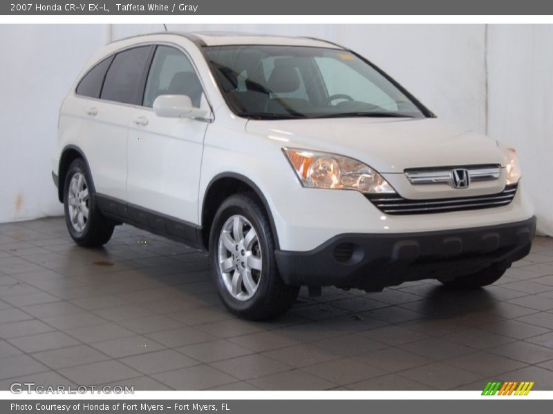 Taffeta White / Gray 2007 Honda CR-V EX-L