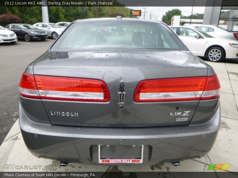 Sterling Gray Metallic / Dark Charcoal 2012 Lincoln MKZ AWD