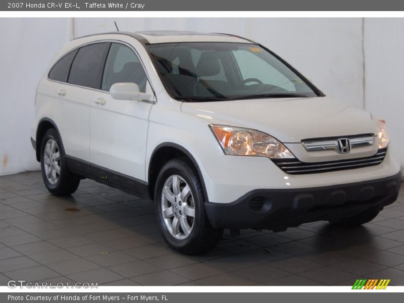 Taffeta White / Gray 2007 Honda CR-V EX-L