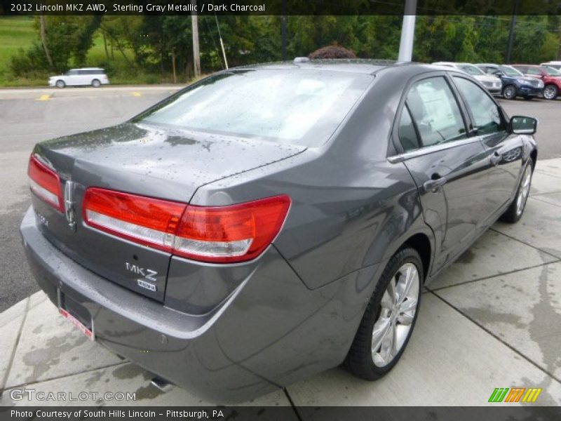 Sterling Gray Metallic / Dark Charcoal 2012 Lincoln MKZ AWD