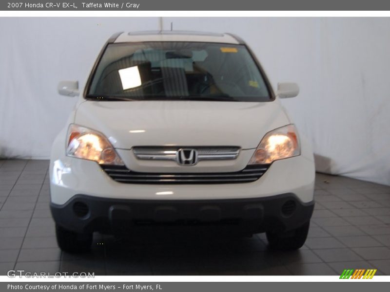 Taffeta White / Gray 2007 Honda CR-V EX-L