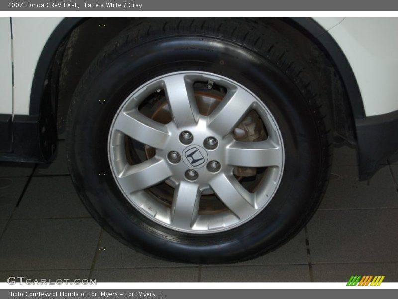 Taffeta White / Gray 2007 Honda CR-V EX-L