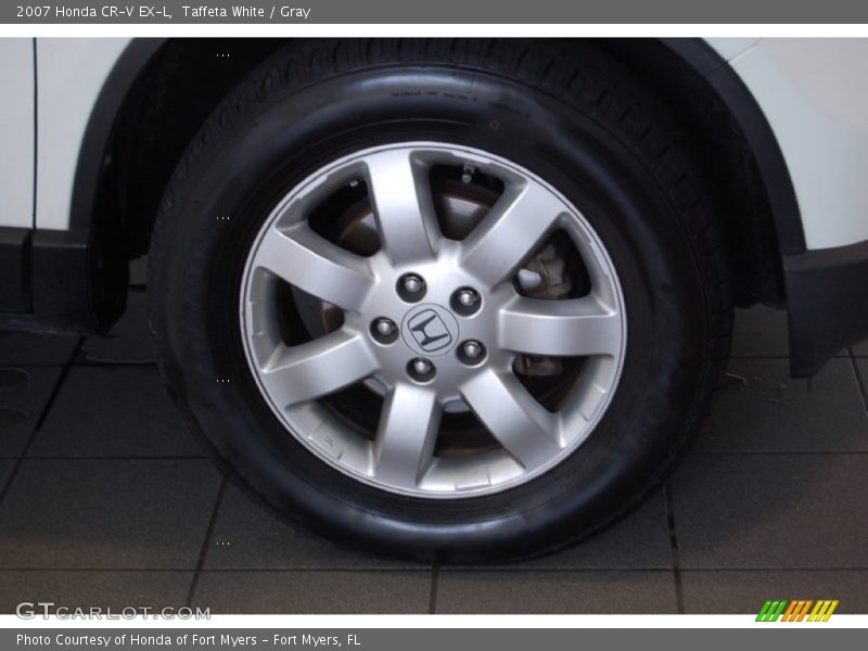 Taffeta White / Gray 2007 Honda CR-V EX-L