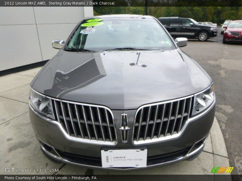 Sterling Gray Metallic / Dark Charcoal 2012 Lincoln MKZ AWD