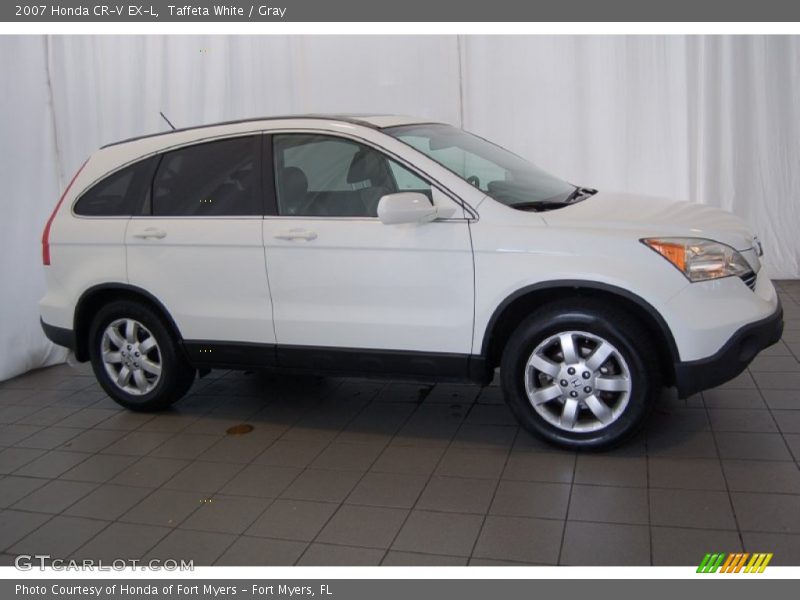 Taffeta White / Gray 2007 Honda CR-V EX-L