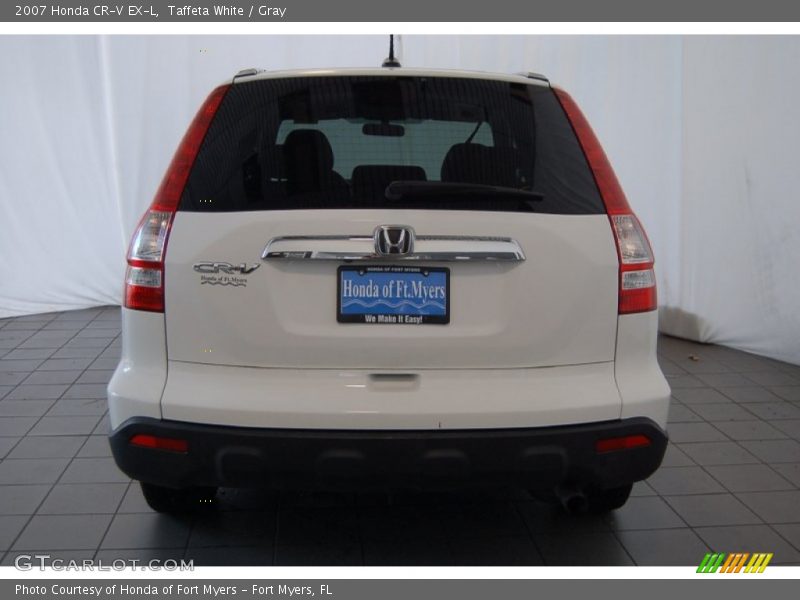 Taffeta White / Gray 2007 Honda CR-V EX-L