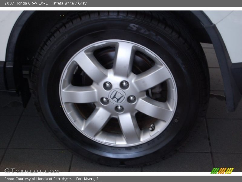 Taffeta White / Gray 2007 Honda CR-V EX-L