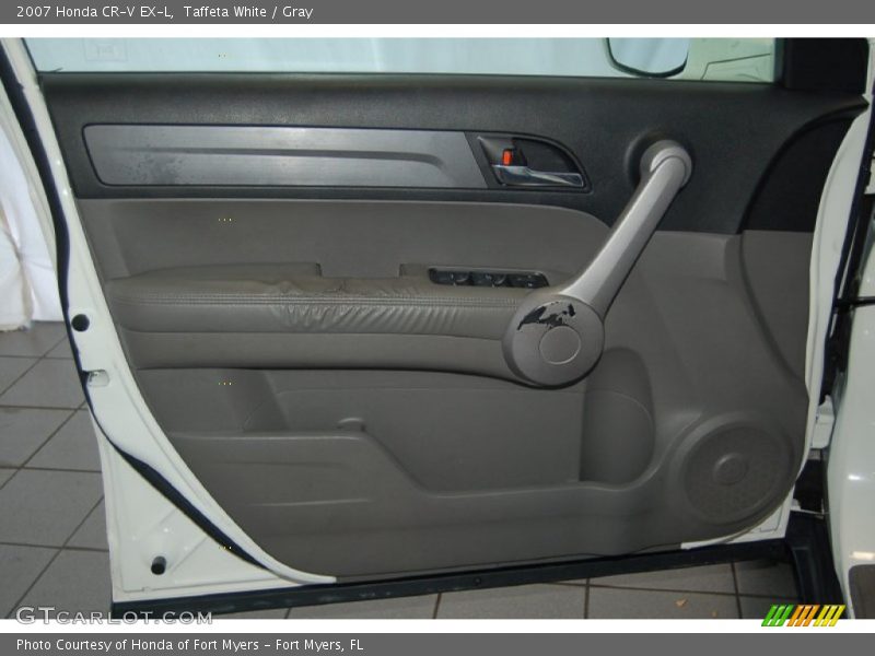 Taffeta White / Gray 2007 Honda CR-V EX-L