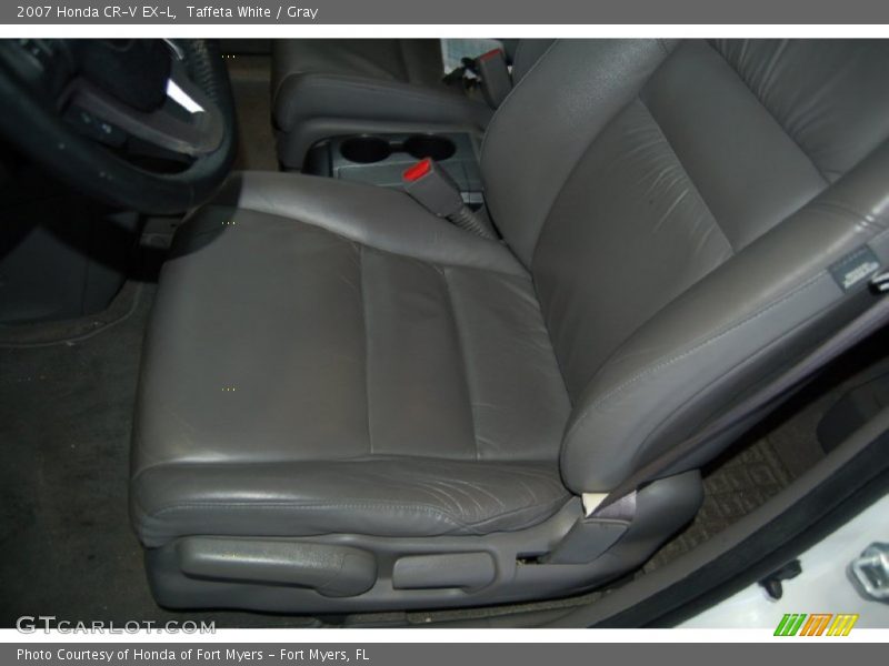 Taffeta White / Gray 2007 Honda CR-V EX-L