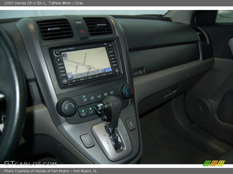 Taffeta White / Gray 2007 Honda CR-V EX-L