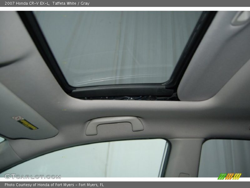 Taffeta White / Gray 2007 Honda CR-V EX-L