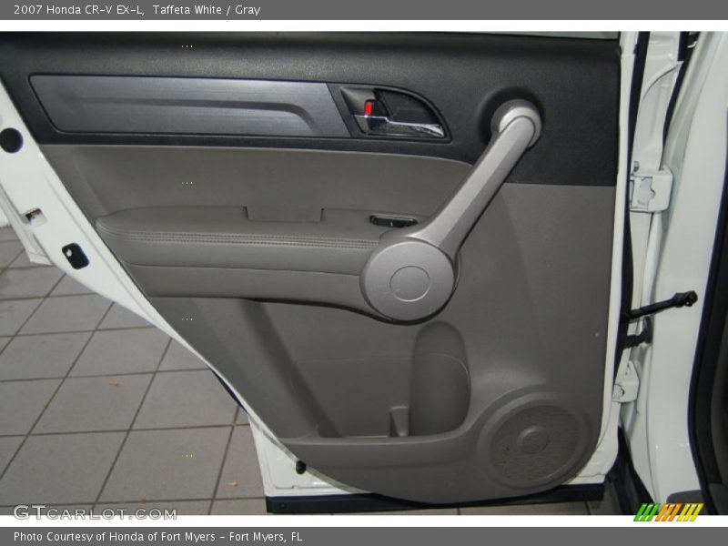 Taffeta White / Gray 2007 Honda CR-V EX-L