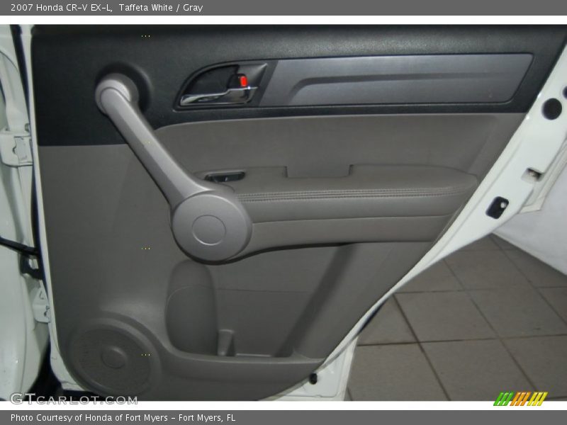 Taffeta White / Gray 2007 Honda CR-V EX-L