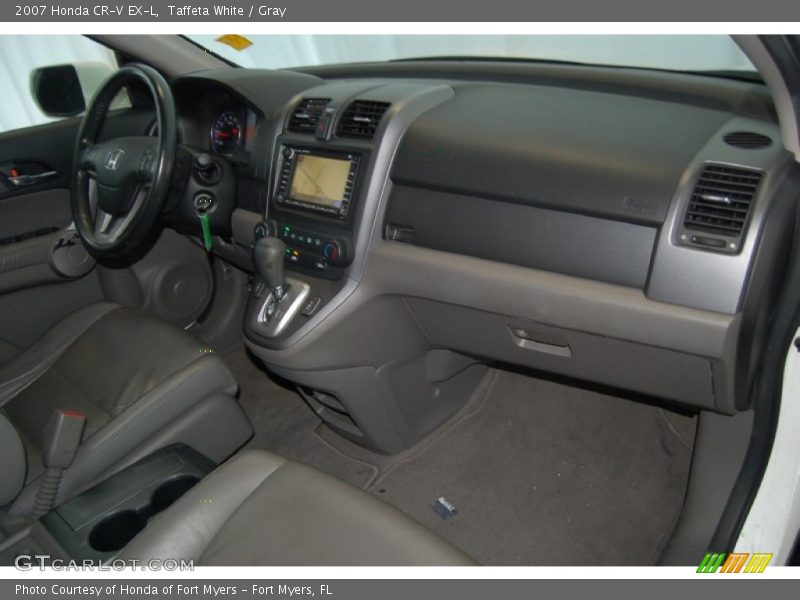 Taffeta White / Gray 2007 Honda CR-V EX-L