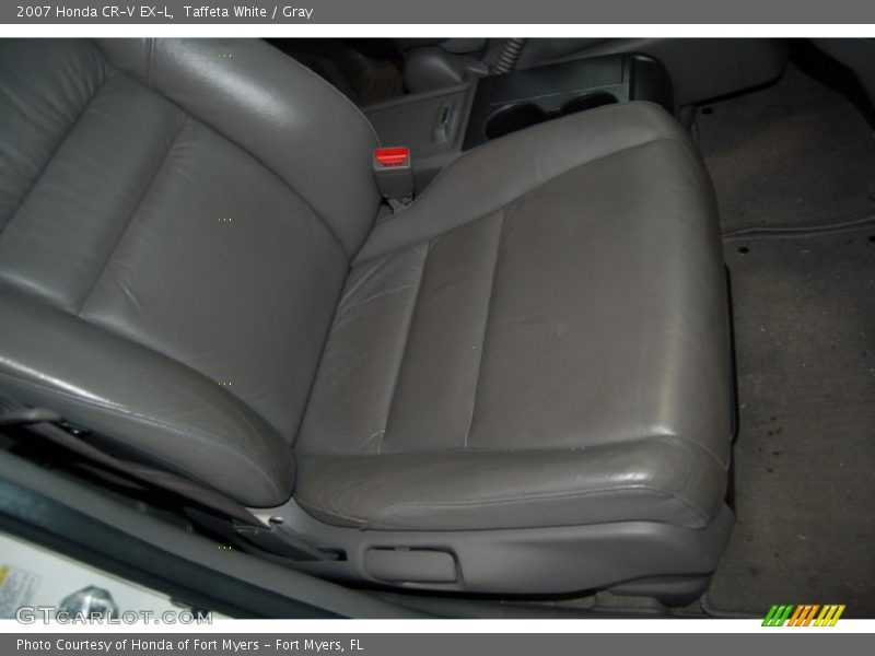 Taffeta White / Gray 2007 Honda CR-V EX-L