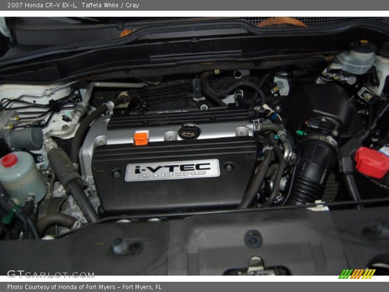 Taffeta White / Gray 2007 Honda CR-V EX-L