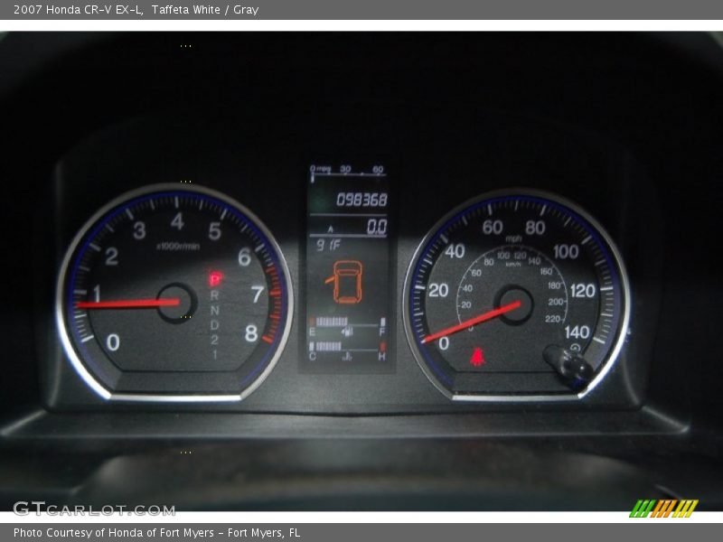 Taffeta White / Gray 2007 Honda CR-V EX-L