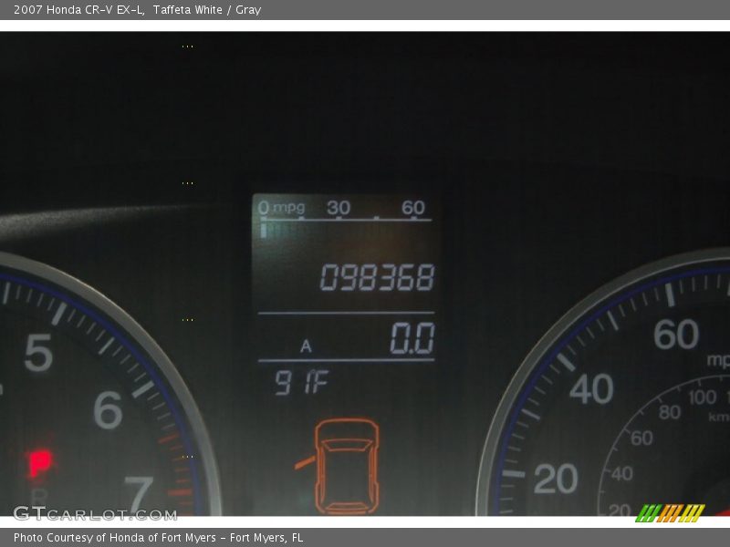 Taffeta White / Gray 2007 Honda CR-V EX-L