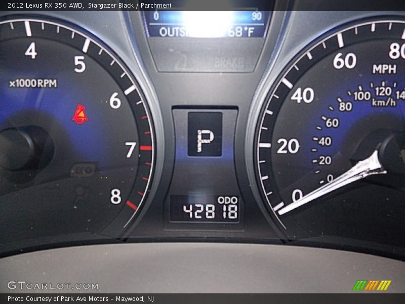 Stargazer Black / Parchment 2012 Lexus RX 350 AWD