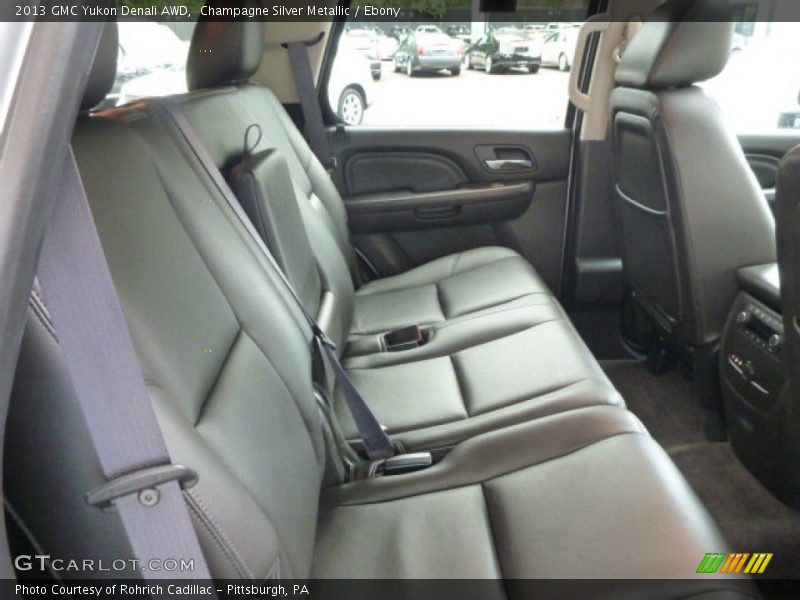 Champagne Silver Metallic / Ebony 2013 GMC Yukon Denali AWD