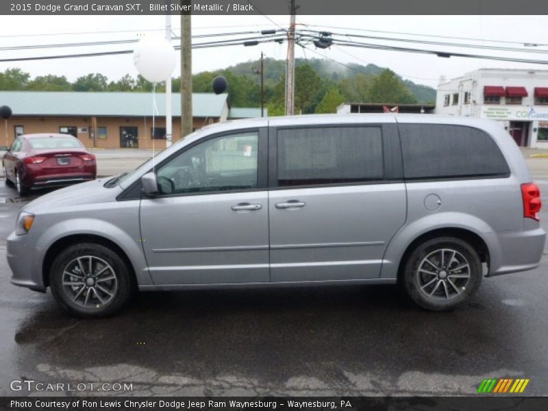 Billet Silver Metallic / Black 2015 Dodge Grand Caravan SXT