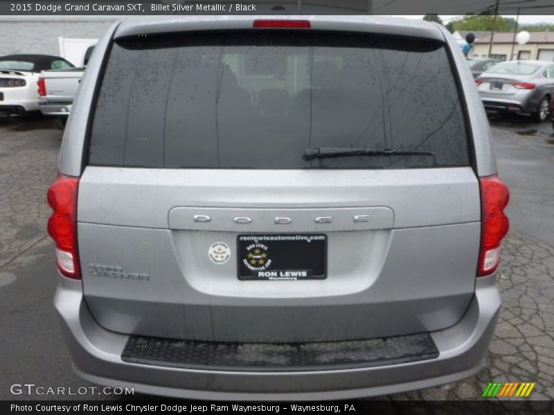 Billet Silver Metallic / Black 2015 Dodge Grand Caravan SXT