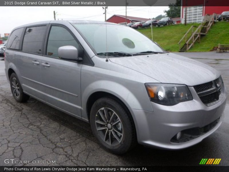 Billet Silver Metallic / Black 2015 Dodge Grand Caravan SXT