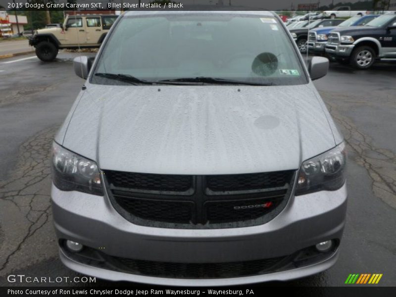 Billet Silver Metallic / Black 2015 Dodge Grand Caravan SXT