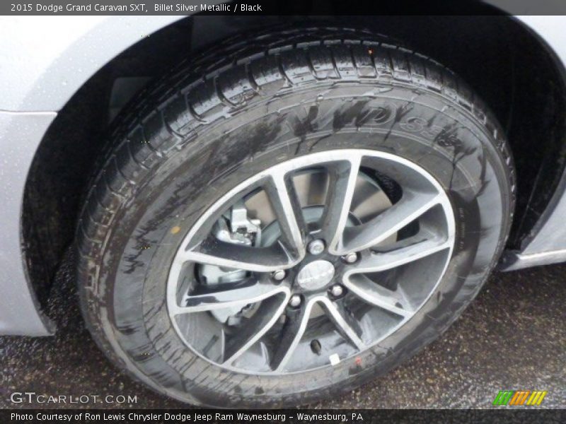 Billet Silver Metallic / Black 2015 Dodge Grand Caravan SXT