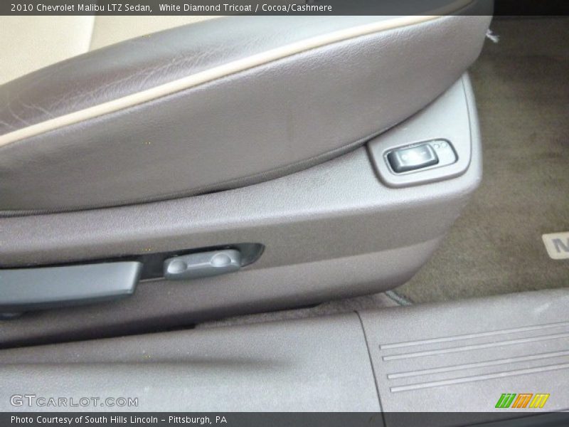 White Diamond Tricoat / Cocoa/Cashmere 2010 Chevrolet Malibu LTZ Sedan