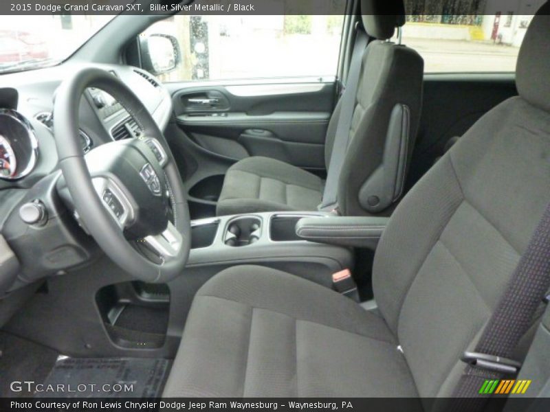 Billet Silver Metallic / Black 2015 Dodge Grand Caravan SXT