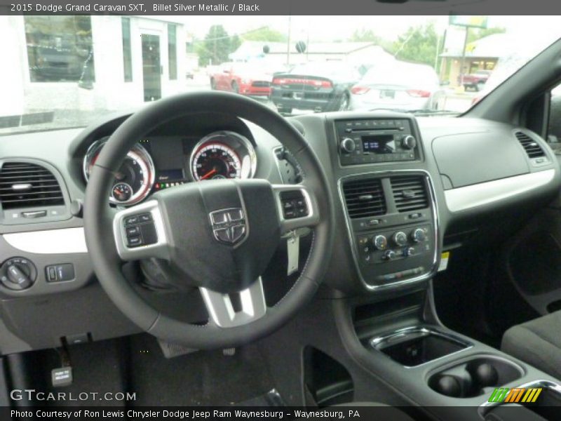 Billet Silver Metallic / Black 2015 Dodge Grand Caravan SXT